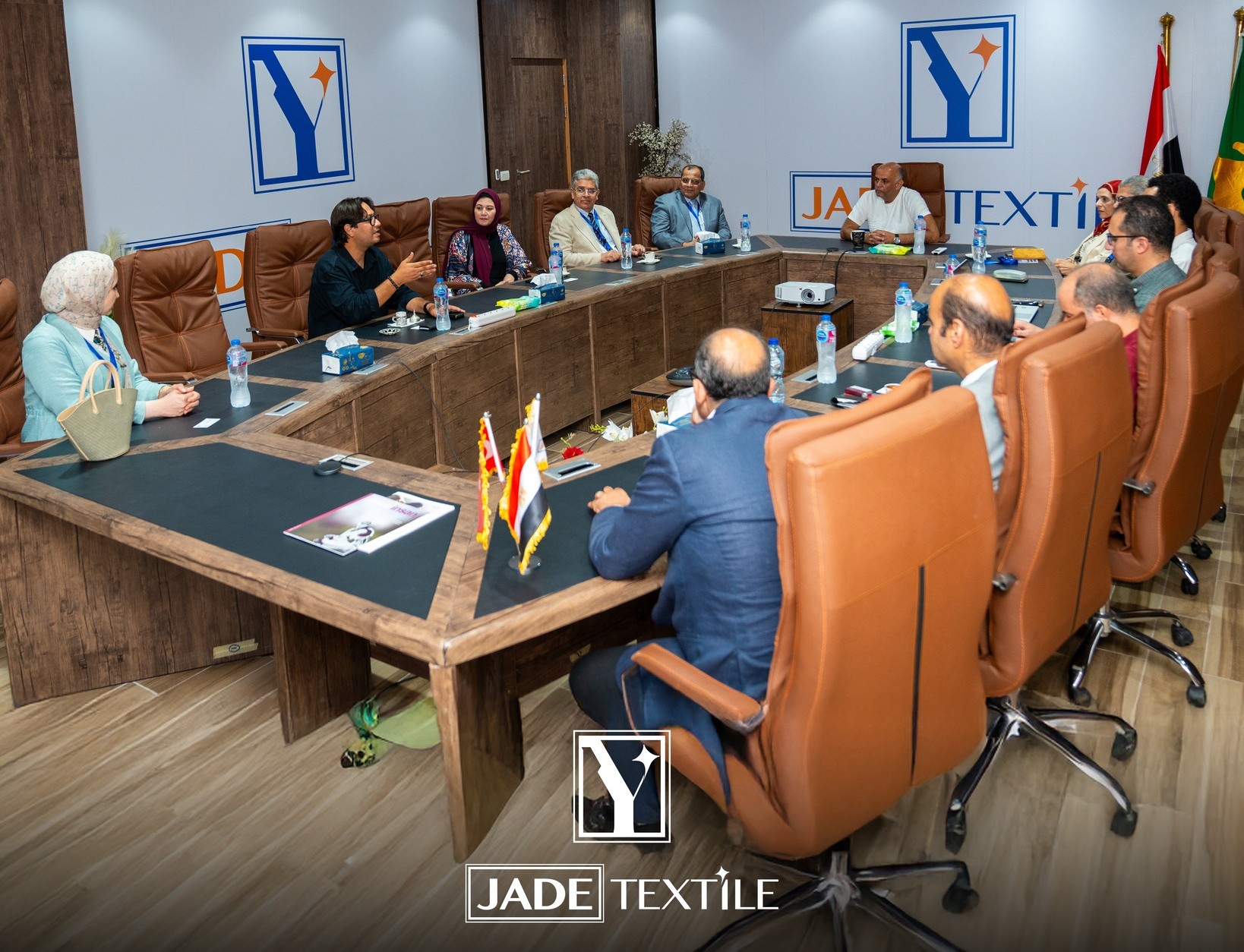 Coordination meeting to develop the university summer training program at Jade Textile for the year 2025